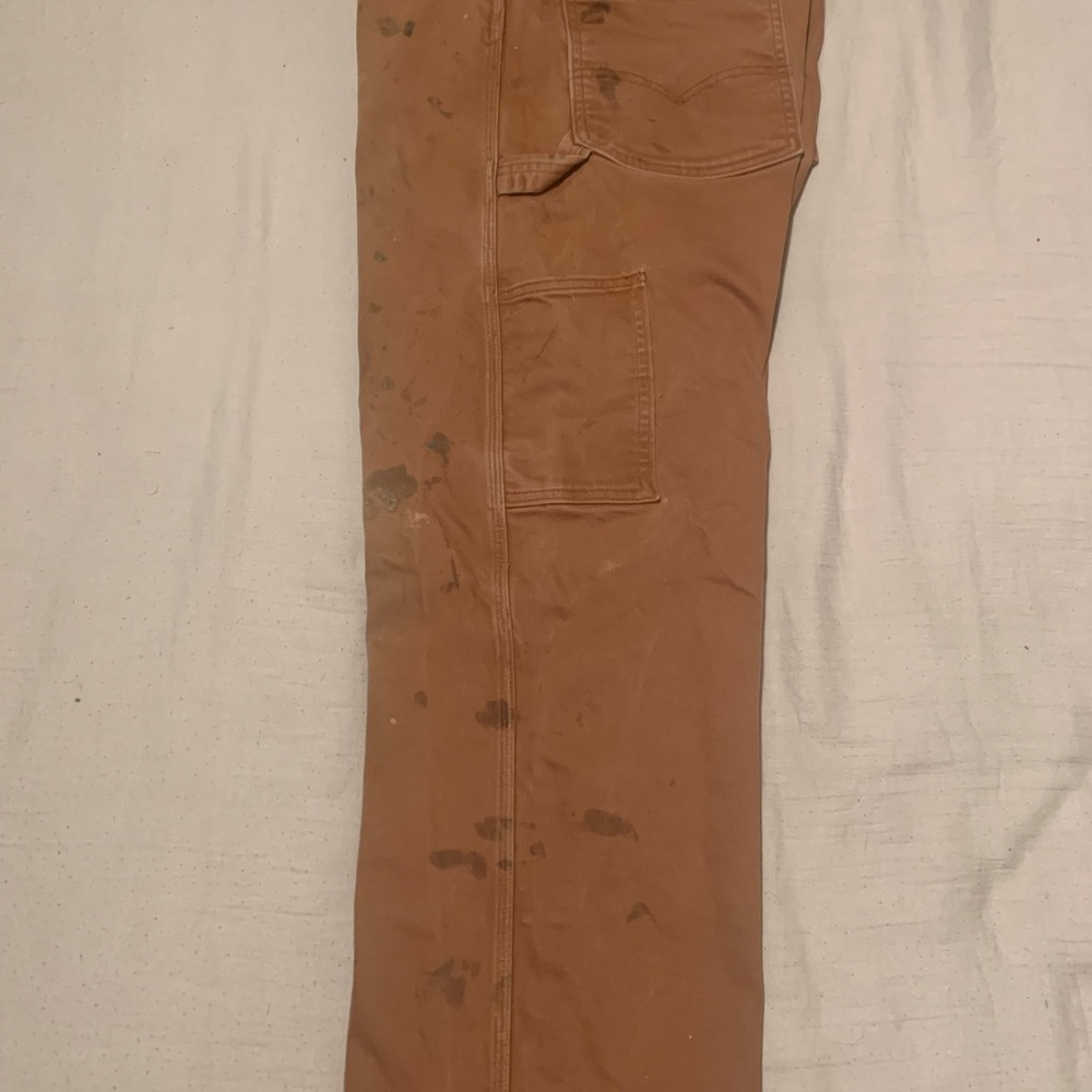 Levi's Men's Straight Jeans in Brown - Picture 11 of 14